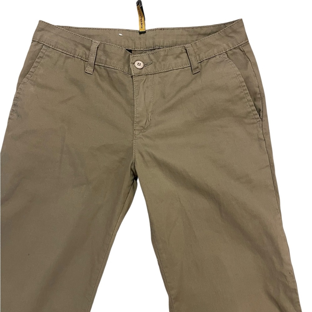 Low rise cuffed khakis Y2K flap pockets 27 - Picture 3 of 10